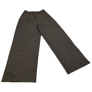 NWT NiMin Women's Wide Leg Black Dress‎ Pants Size S High Waist Trousers